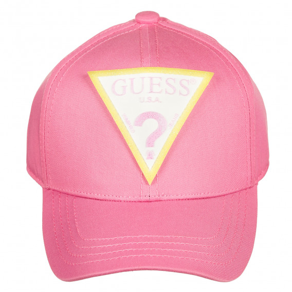 Βαμβακερό καπέλο με γείσο, ροζ Guess 239245 