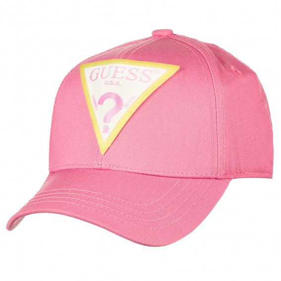 Βαμβακερό καπέλο με γείσο, ροζ Guess 239246 2
