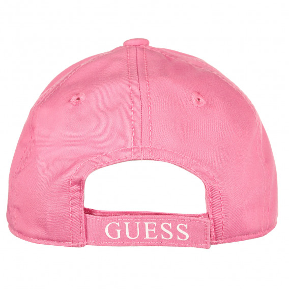 Βαμβακερό καπέλο με γείσο, ροζ Guess 239247 3