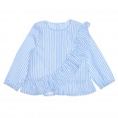 Μακρυμάνικη μπλούζα σε μπλε και άσπρες ρίγες για ένα μωρό Idexe 239377 