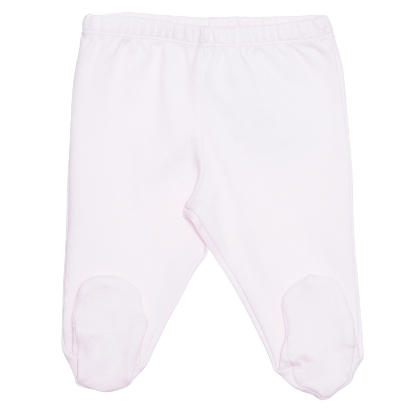 Βαμβακερό ολόσωμο παντελόνι για μωρά, ροζ  239393