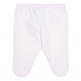 Βαμβακερό ολόσωμο παντελόνι για μωρά, ροζ Idexe 239395 4