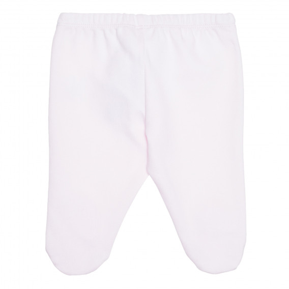 Βαμβακερό ολόσωμο παντελόνι για μωρά, ροζ Idexe 239395 4