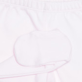 Βαμβακερό ολόσωμο παντελόνι για μωρά, ροζ Idexe 239396 3