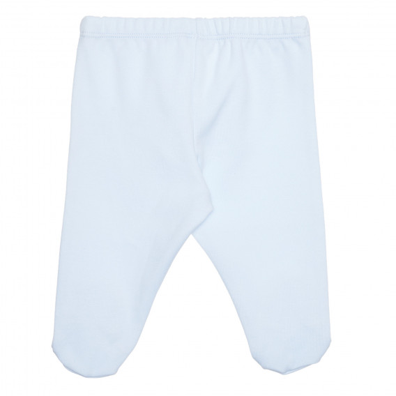 Βαμβακερό παντελόνι για μωρά, ανοιχτό μπλε Idexe 239399 4