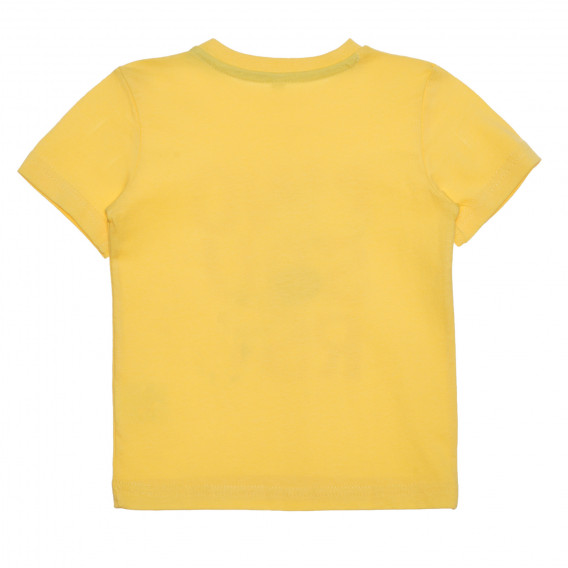 Βαμβακερή μπλούζα με τύπωμα για ένα μωρό σε κίτρινο χρώμα Idexe 239414 4