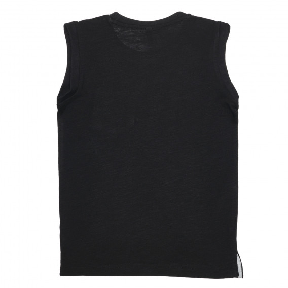 Βαμβακερή μπλούζα με τσέπη, μαύρο Idexe 239429 4