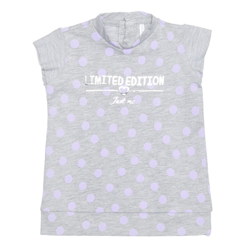 Βαμβακερή μπλούζα με τύπωμα φιγούρα για μωρά, γκρι  239472