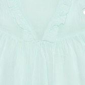 Κοντομάνικο φόρεμα με βολάν για ένα μωρό, ανοιχτό πράσινο Idexe 239477 2