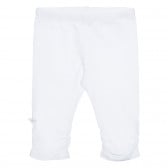 Σετ βαμβακερό μπλουζάκι και παντελόνι μωρού, λευκό Idexe 239499 6