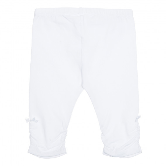 Σετ βαμβακερό μπλουζάκι και παντελόνι μωρού, λευκό Idexe 239500 7