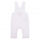 Βαμβακερό φορμάκι με ιμάντες για ένα μωρό, σε ροζ χρώμα Idexe 239533 