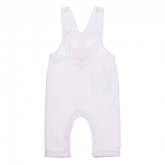 Βαμβακερό φορμάκι με ιμάντες για ένα μωρό, σε ροζ χρώμα Idexe 239533 