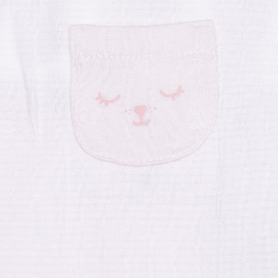 Βαμβακερό φορμάκι με ιμάντες για ένα μωρό, σε ροζ χρώμα Idexe 239534 2