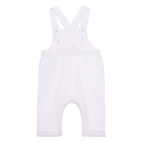 Βαμβακερό φορμάκι με ιμάντες για ένα μωρό, σε ροζ χρώμα Idexe 239536 4