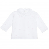 Βαμβακερή μπλούζα με γραφικό τύπωμα, λευκή για ένα μωρό Idexe 239540 