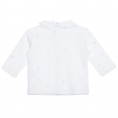 Βαμβακερή μπλούζα με γραφικό τύπωμα, λευκή για ένα μωρό Idexe 239541 4