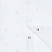 Βαμβακερή μπλούζα με γραφικό τύπωμα, λευκή για ένα μωρό Idexe 239542 2