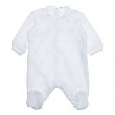 Βαμβακερό φορμάκι με γραφικό σχέδιο για ένα μωρό, σε λευκό χρώμα Idexe 239556 
