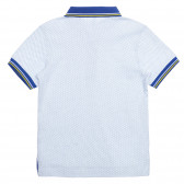 Βαμβακερό μπλουζάκι με μπλε τόνους, σε λευκό Idexe 239569 4