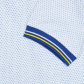 Βαμβακερό μπλουζάκι με μπλε τόνους, σε λευκό Idexe 239570 2
