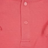 Βαμβακερό μπλουζάκι με βολάν για μωρό, ροζ Idexe 239611 3