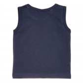Βαμβακερή μπλούζα με τύπωμα δεινοσαύρων για μωρό, σκούρο μπλε Idexe 239688 4