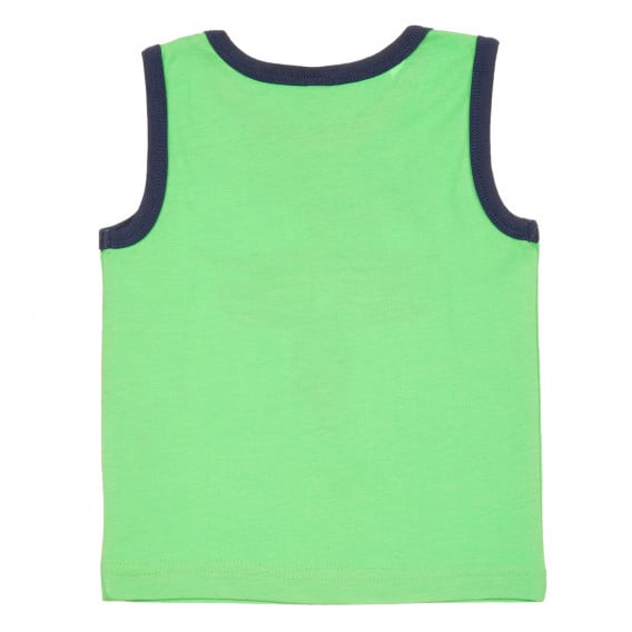 Βαμβακερή μπλούζα με τύπωμα αρκούδας για μωρό, πράσινο Idexe 239692 4