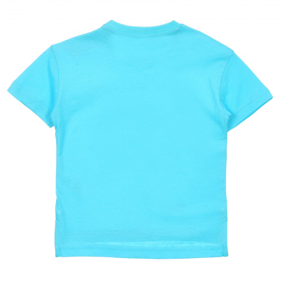 Βαμβακερό μπλουζάκι με μπανάνα για μωρά, μπλε Idexe 239696 4
