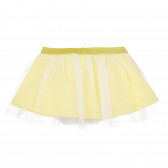 Βαμβακερή φούστα με τούλι για μωρό, κίτρινο Idexe 239732 4