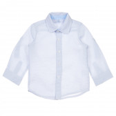 Βαμβακερό πουκάμισο με εικονική εκτύπωση για μωρό, μπλε Idexe 239752 