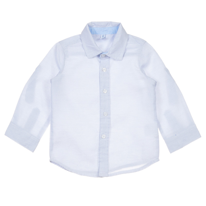 Βαμβακερό πουκάμισο με εικονική εκτύπωση για μωρό, μπλε  239752