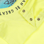 Μπλουζάκι με κροκόδειλο για μωρά, κίτρινο Idexe 239787 3