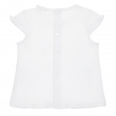 Βαμβακερό μπλουζάκι Υπέροχο για μωρό, λευκό Idexe 239875 2