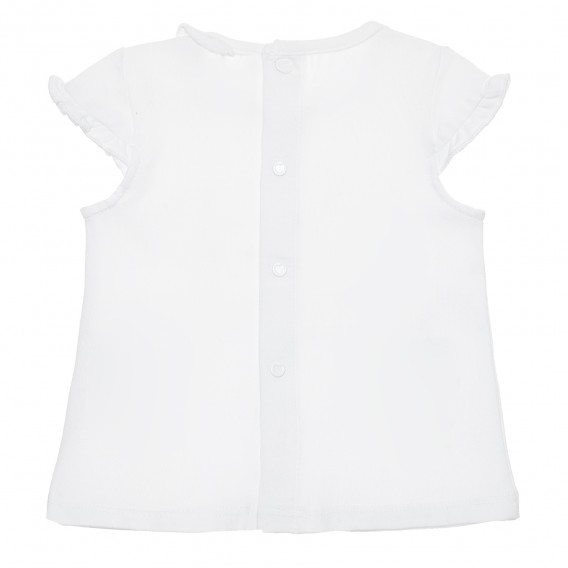 Βαμβακερό μπλουζάκι Υπέροχο για μωρό, λευκό Idexe 239875 2