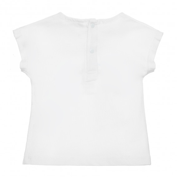 Μπλουζάκι από βαμβάκι Rainbow για μωρό, λευκό Idexe 239887 2