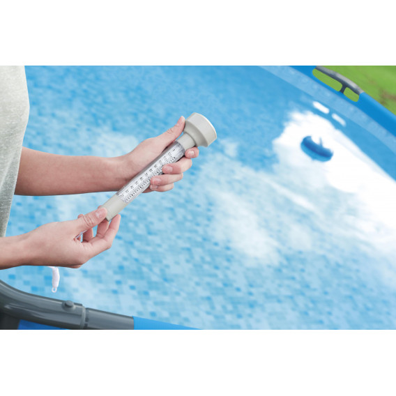 Θερμόμετρο νερού για Πλωτή πισίνα, θερμόμετρο, 11 x 25 x 5 cm, λευκό Bestway 239914 10