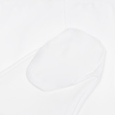 Βαμβακερό παντελόνι για μωρά, λευκό Idexe 240210 4
