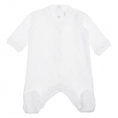 Βαμβακερό φορμάκι για ένα μωρό σε λευκό και ροζ χρώμα Idexe 240219 