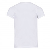 Βαμβακερό λευκό μπλουζάκι με το λογότυπο της μάρκας  Guess 240249 3
