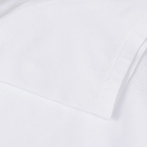 Βαμβακερό λευκό μπλουζάκι με το λογότυπο της μάρκας  Guess 240250 4