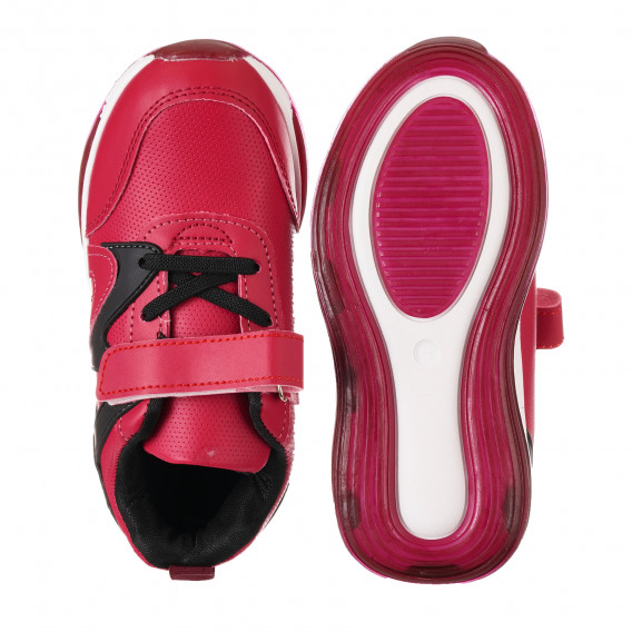 Αθλητικά παπούτσια με μαύρες πινελιές, κόκκινα Star 240434 3