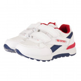 Αθλητικά παπούτσια με μπλε τόνους, σε λευκό Star 240489 