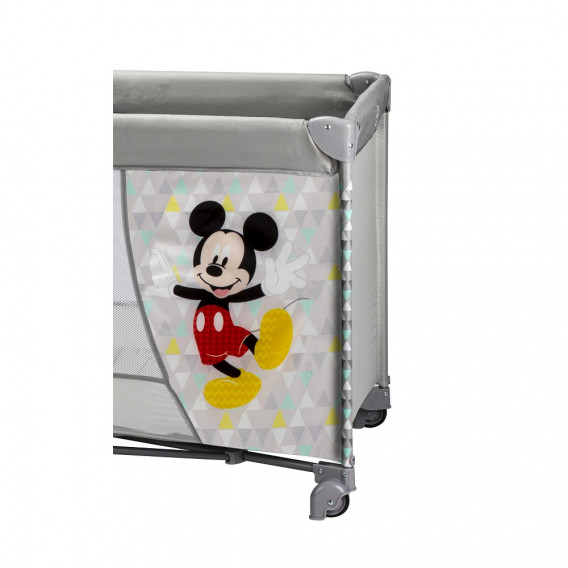Κούνια ενός επιπέδου MICKEY MOUSE, με τροχούς, για στρώμα 120 x 60 cm, γκρι Mickey Mouse 240538 3
