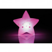 Παιδική λυχνία LED Asterisk, 17 x 10 x 9 cm, ροζ Inter Baby 240591 3