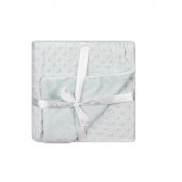 Κουβέρτα μωρού 80 x 100 cm με μαλακή πετσέτα για αγκαλιά 28 x 17 cm Αρκούδα, πράσινο Inter Baby 240597 3