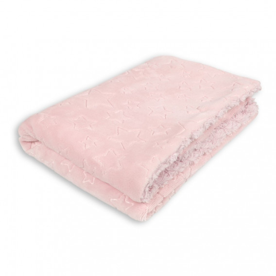 Κουβέρτα μωρού 80 x 110 cm Αστέρια, ροζ Inter Baby 240608 2