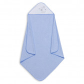 Πετσέτα μπάνιου μωρού NUBE LUNA, 100 x 100 cm, μπλε Inter Baby 240648 2