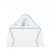 Πετσέτα μωρού MICKEY, 100 x 100 cm, λευκό και μπλε Mickey Mouse 240674 3