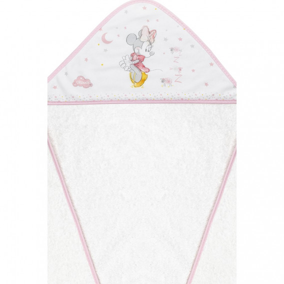 Παιδική πετσέτα μπάνιου MINNIE, 100 x 100 cm, λευκό και ροζ Minnie Mouse 240679 3